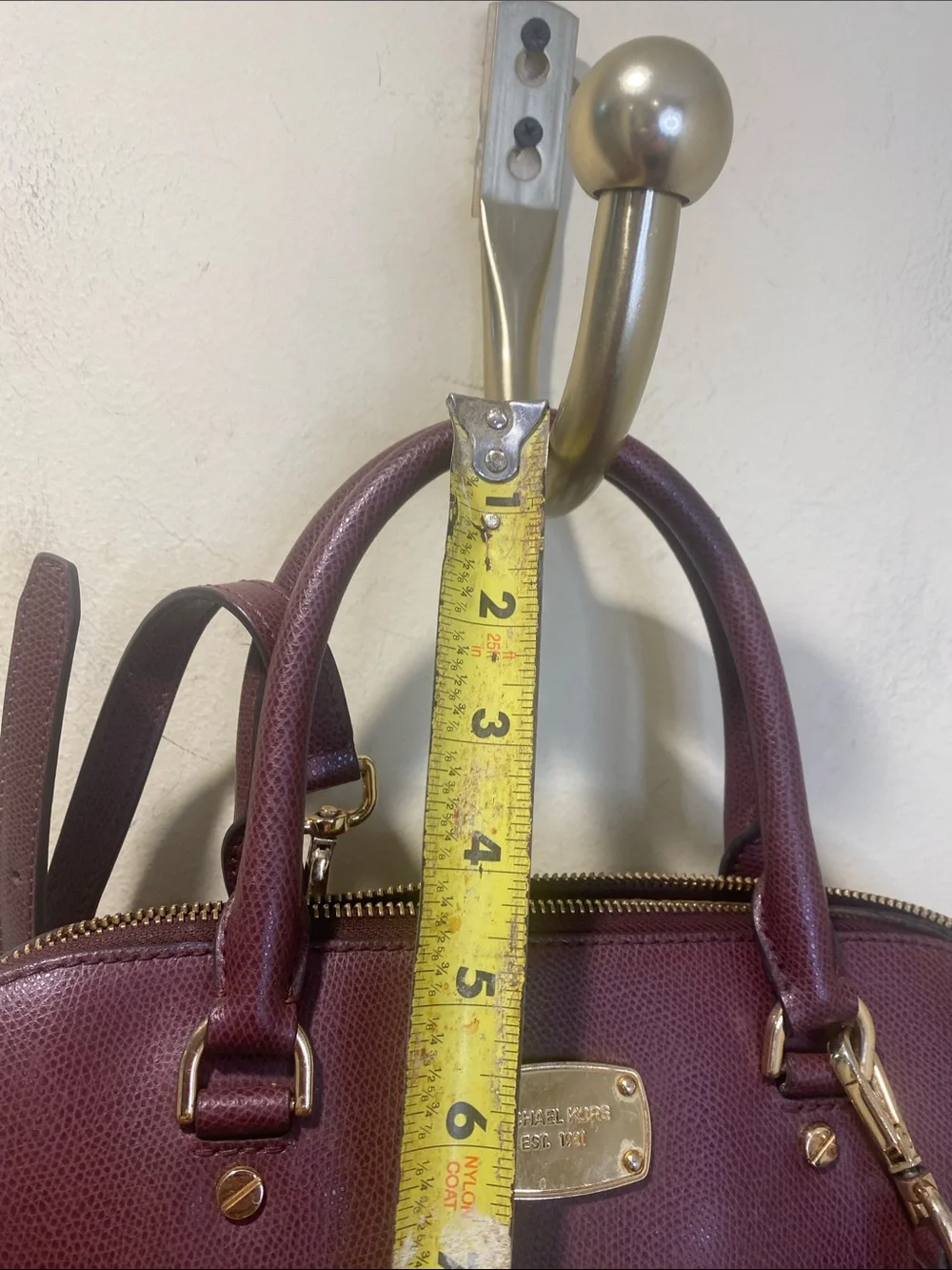 Michael Kors Cindy  Dome Satchel Bag in Plum